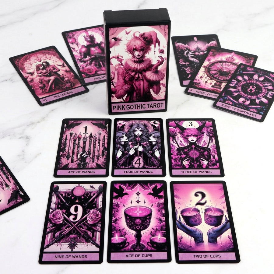 Pink Gothic Tarot Cards